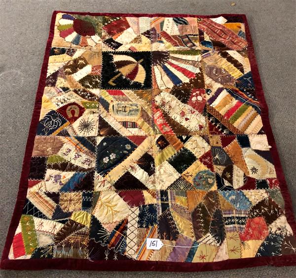Victorian Child's Crazy Quilt (1 of 5)