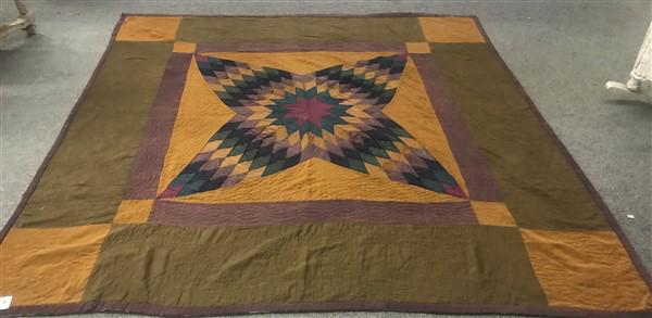 " Amish Star" Quilt 77" Square (1 of 3)