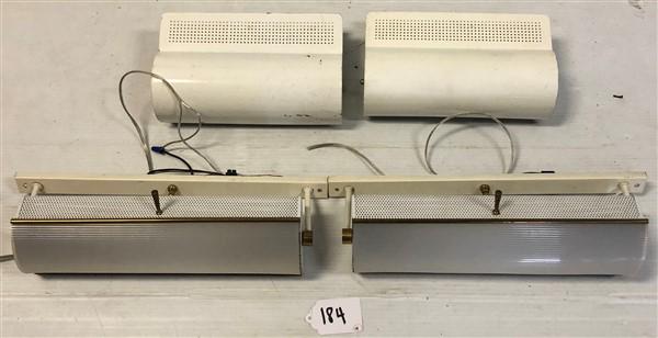 Pr. of Mesh Grill Lighting Fixtures 15"x10": Pr. of Mesh Grill Lighting Fixtures 15"x10"