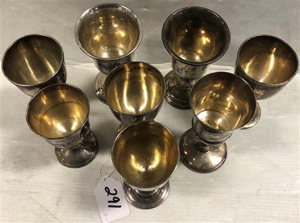 8 Nice Quality 19th Cent. Silver Plate Goblets (1 of 6)