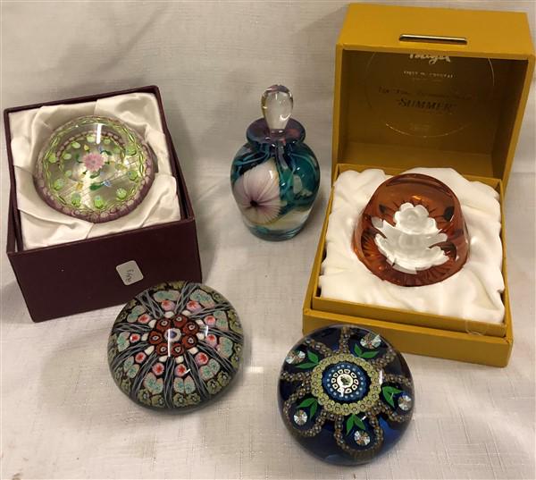 5 Pc. Paperweight Lot (1 of 7)