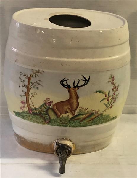 Ceramic Water Cooler with Deer Decoration (1 of 5)