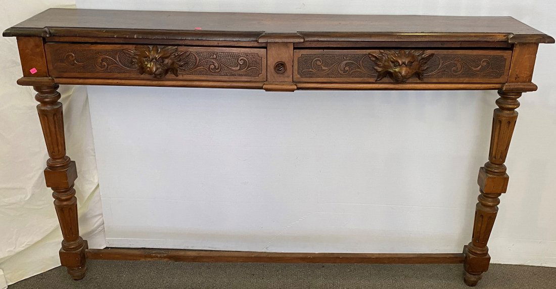 Carved Victorian Wall Mounted Console (1 of 6)