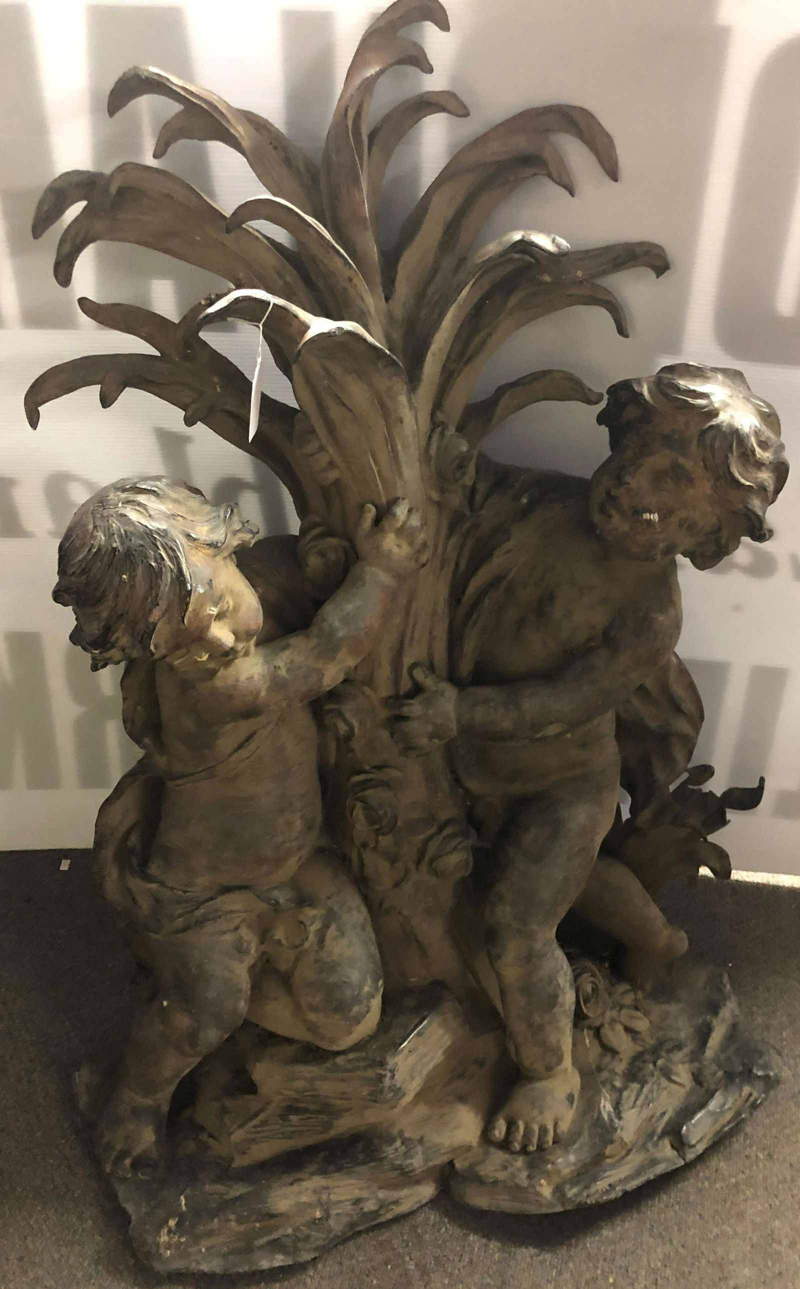 Terrific 45" Bronze Garden Fountain (1 of 8)