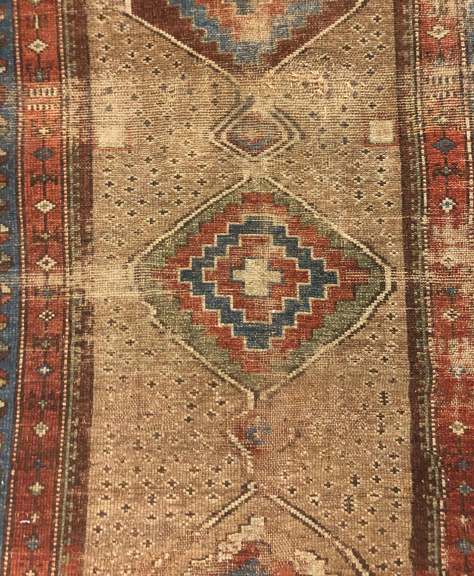 Antique Persian Mat 3'x6' (1 of 3)