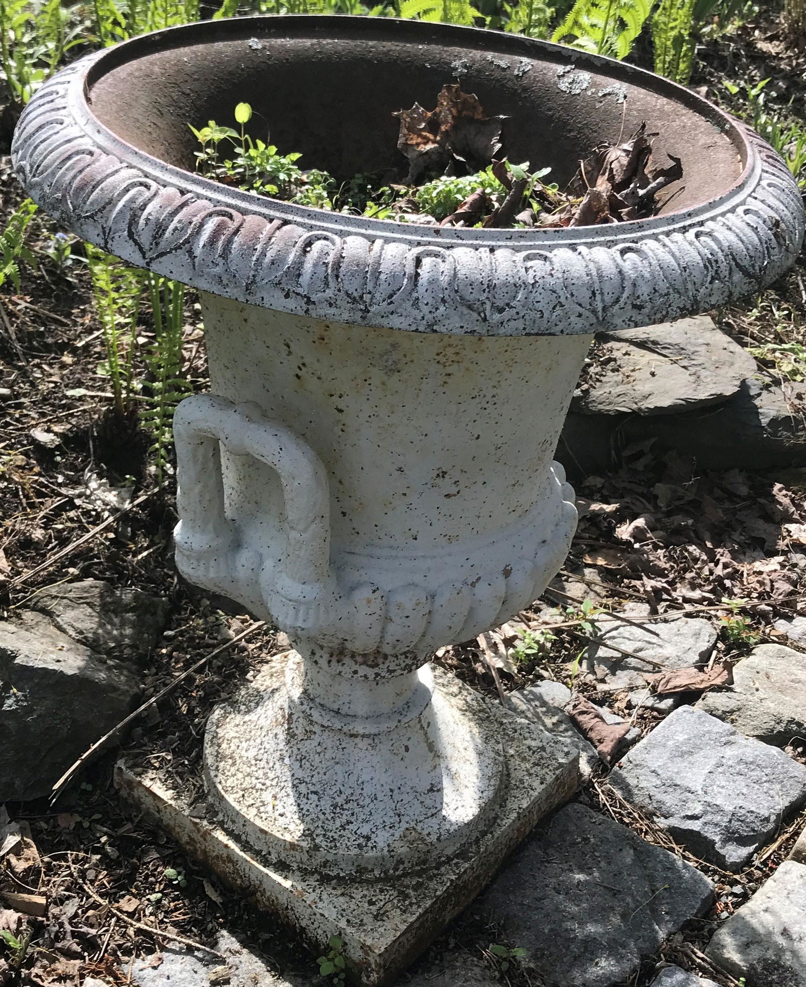 24" Two Handle Cast Iron Urn (1 of 1)