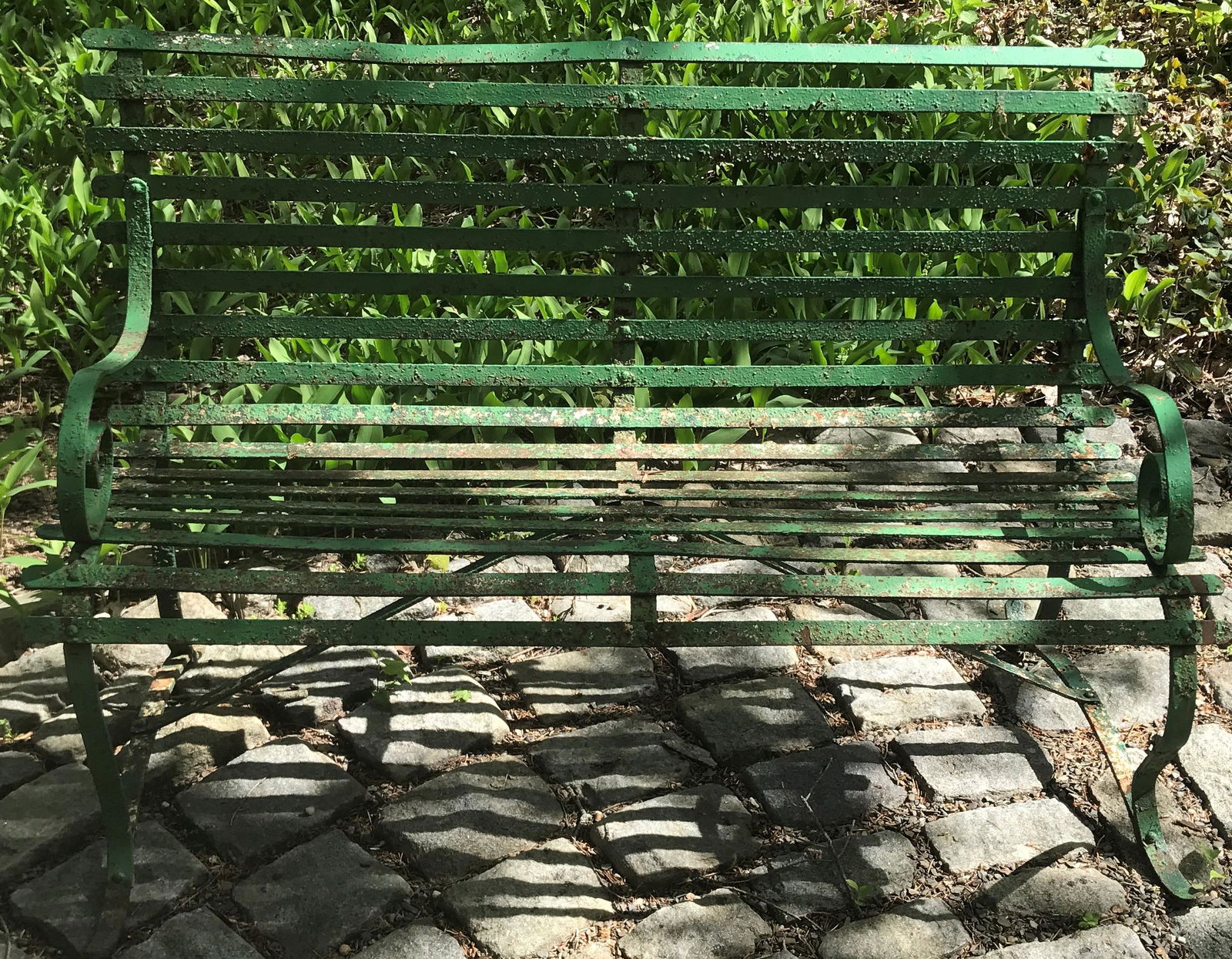 48" Iron Park Bench ca. 1920 (1 of 2)