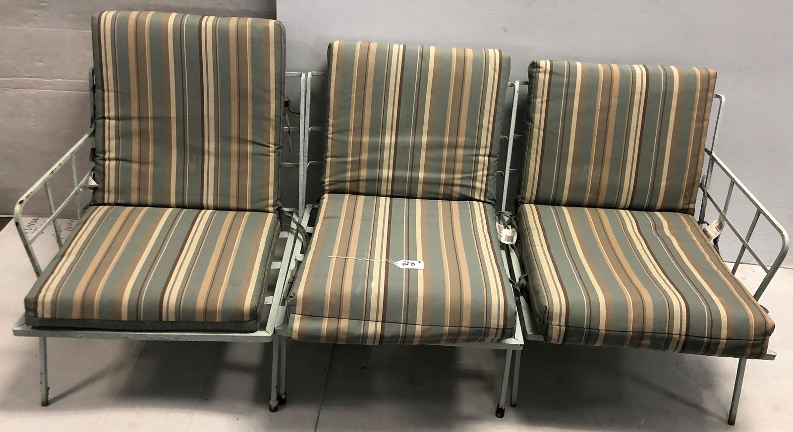 3 Pc Mid Century Iron Garden Settee (1 of 7)