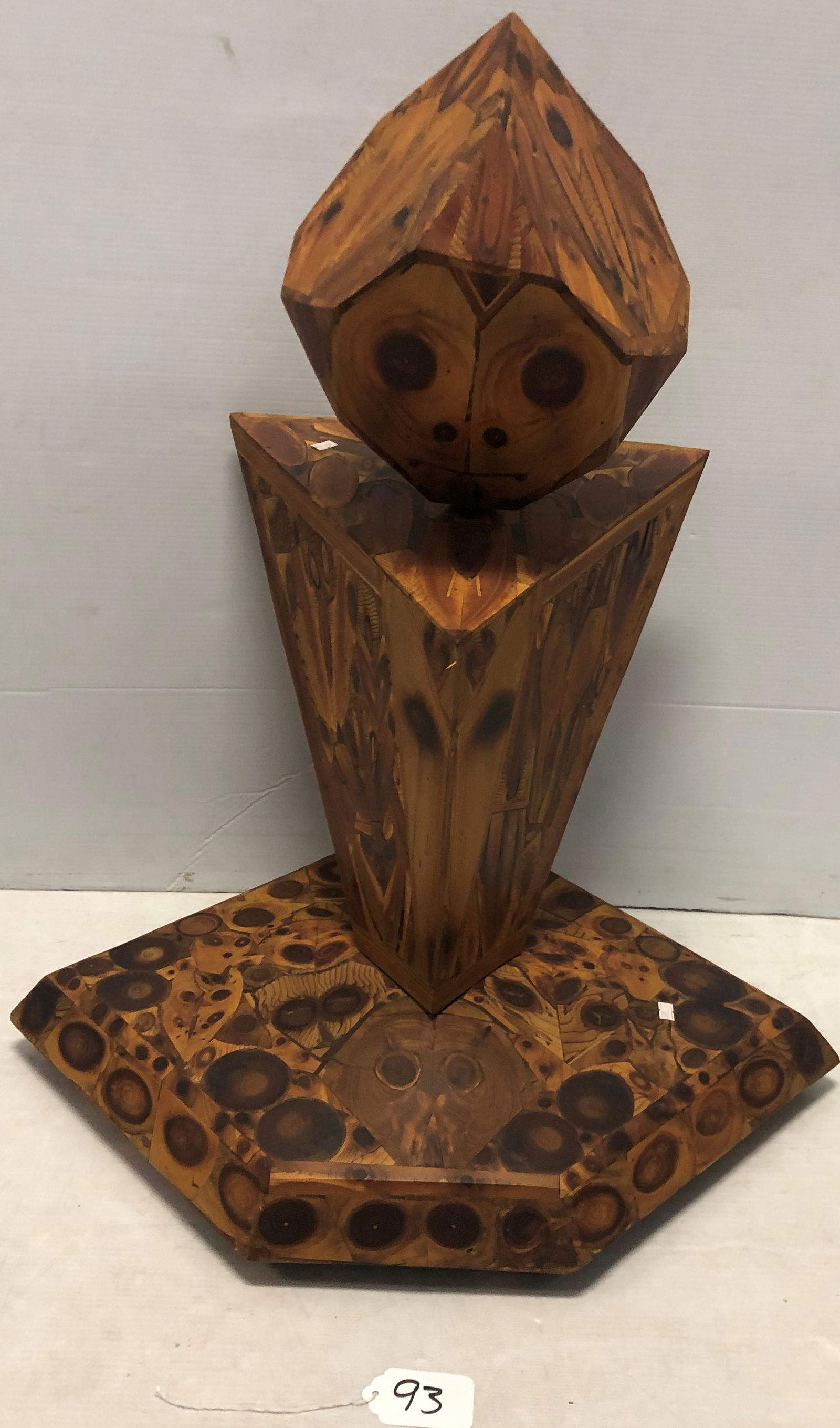 3 Part Mixed Wood Sculpture, Alfr. C. Richards (1 of 7)