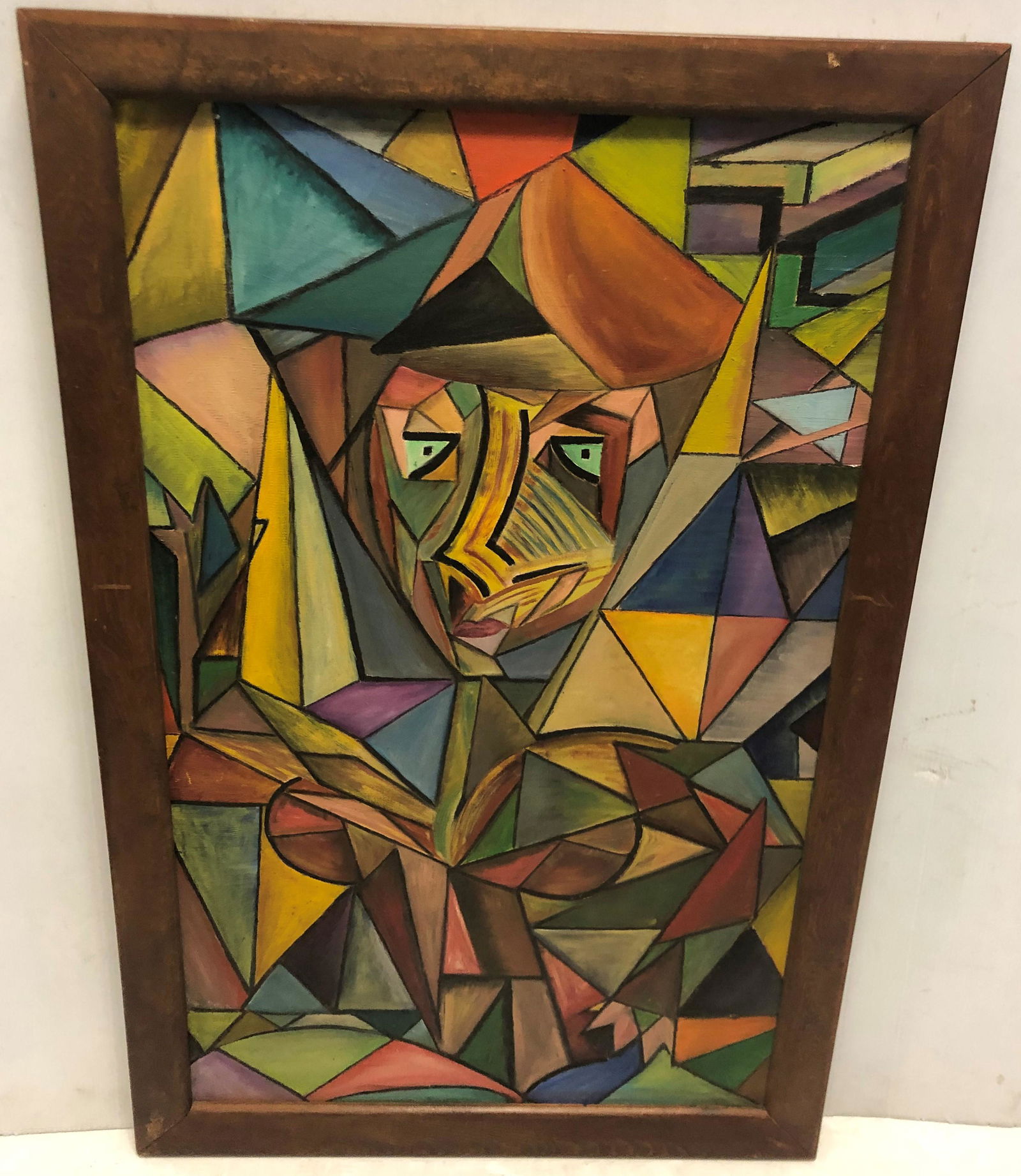 Framed O/C Abstract 28 x 43 (1 of 2)