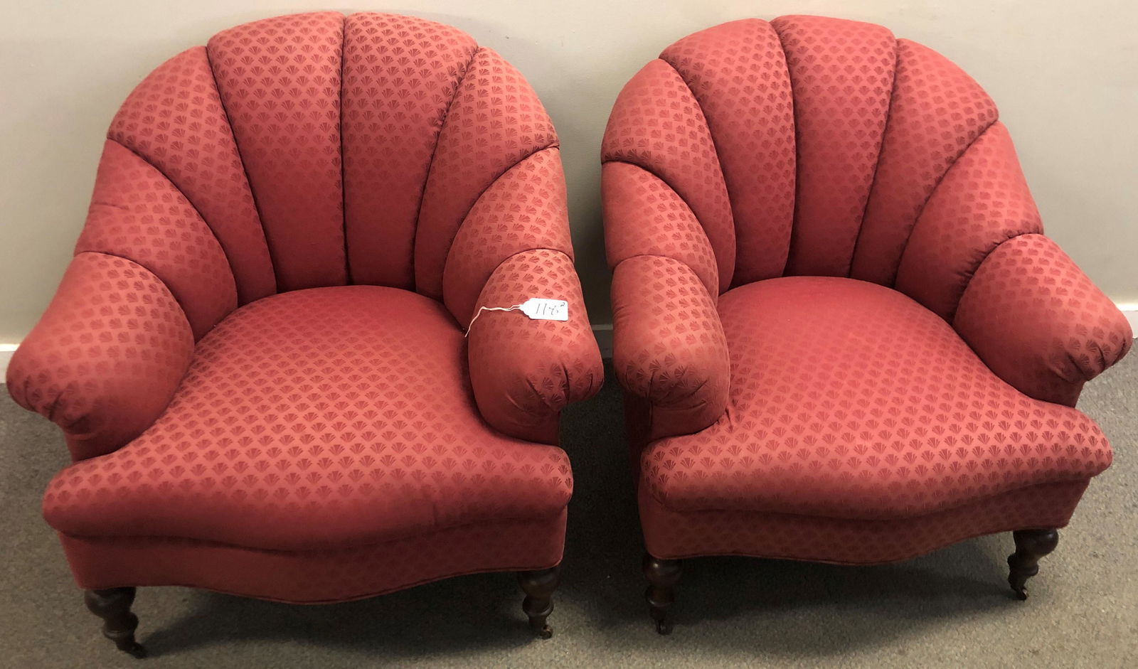 Pair of Upholstered Custom Chairs by Lewis Mittman (1 of 5)