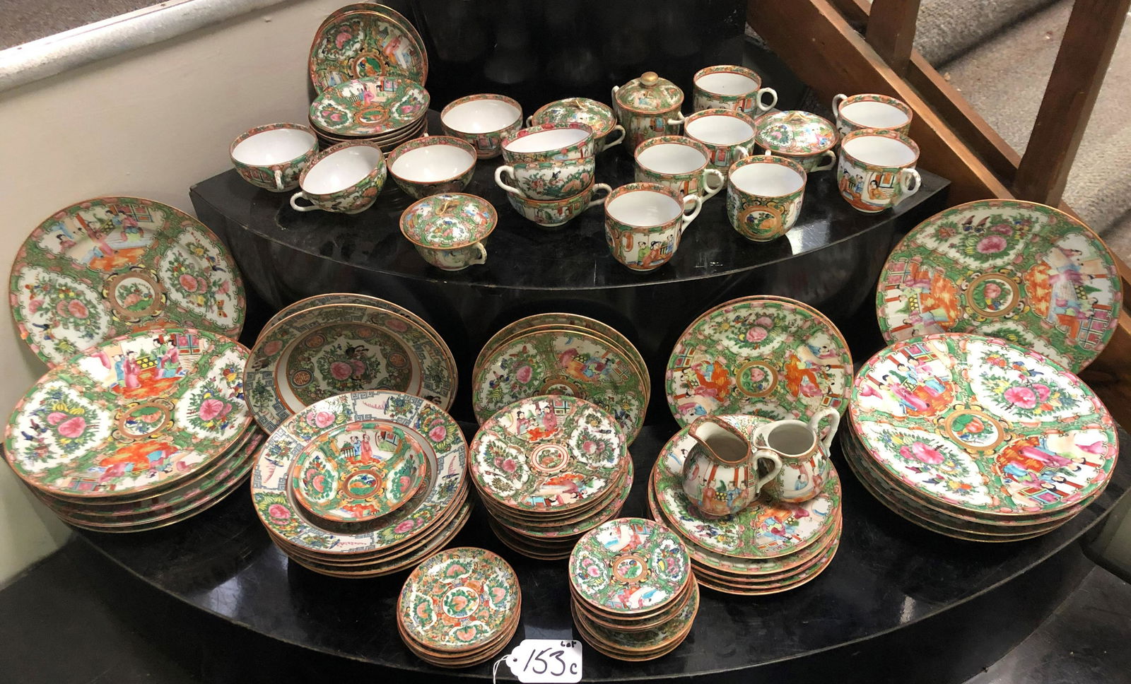 Large Generous service of Rose Medallion (1 of 8)