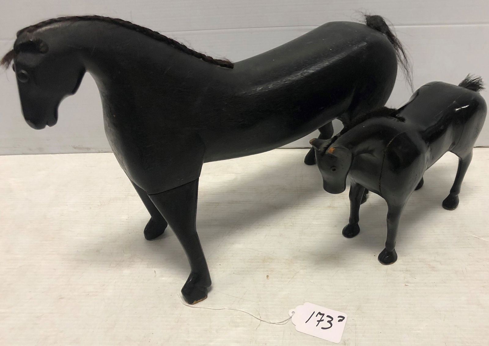 2 Wonderful Folk Art Horses Smallest 11.5"h & 19"h (1 of 6)