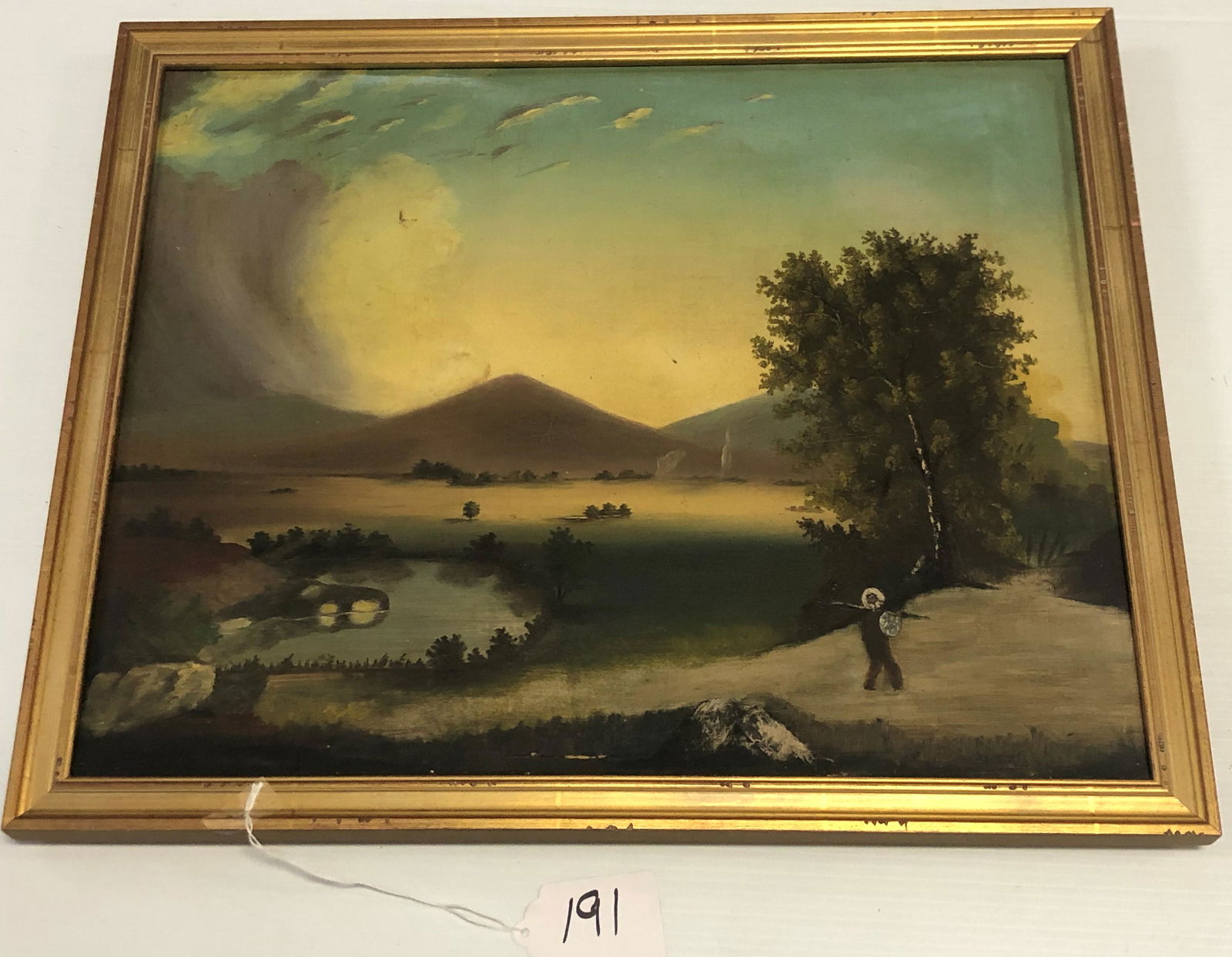 Framed o/c River Scene (1 of 4)