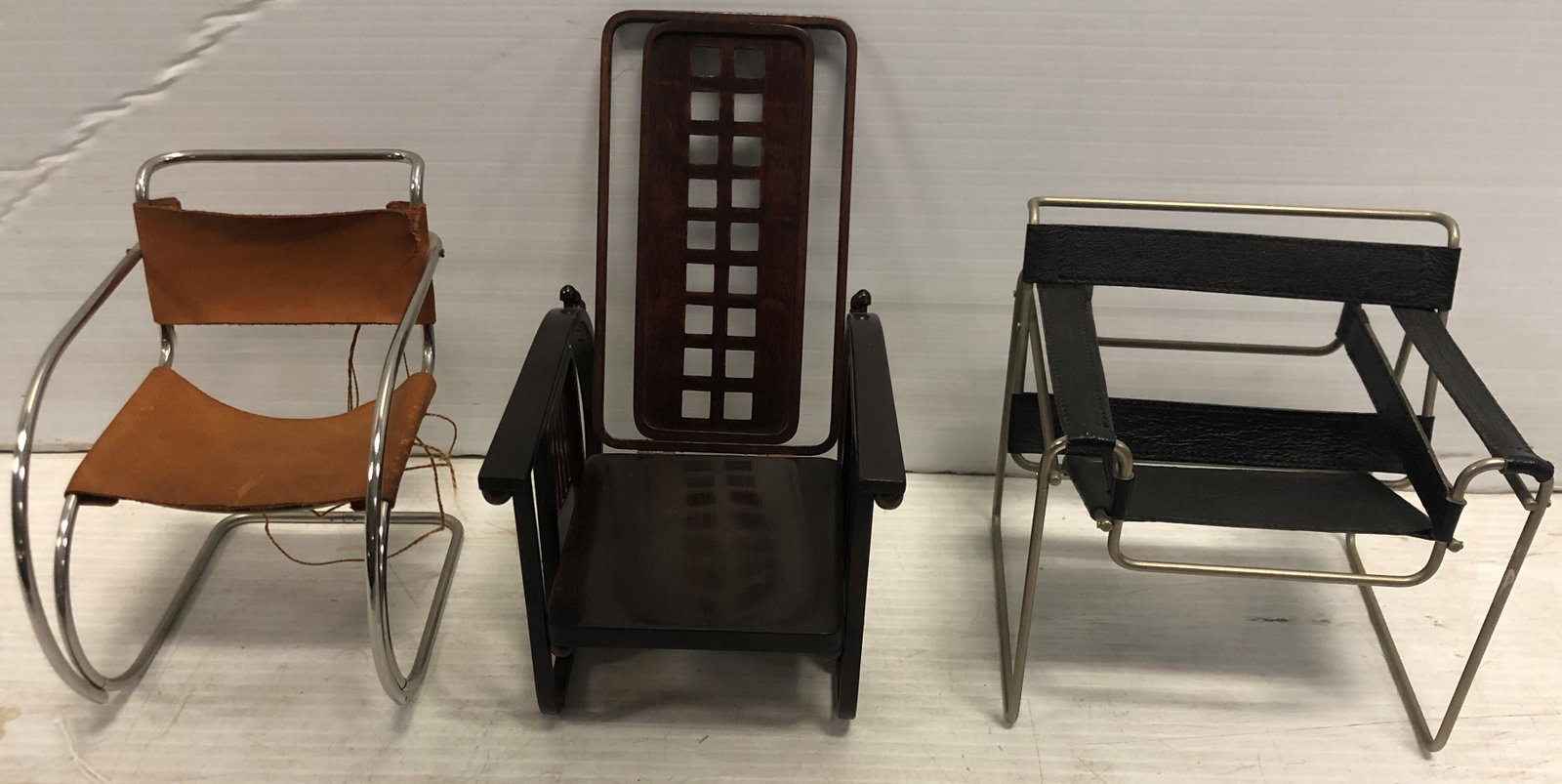 3 Mid-Cent. Vitra Design Miniatures: 3 Mid-Cent. Vitra Design Miniatures