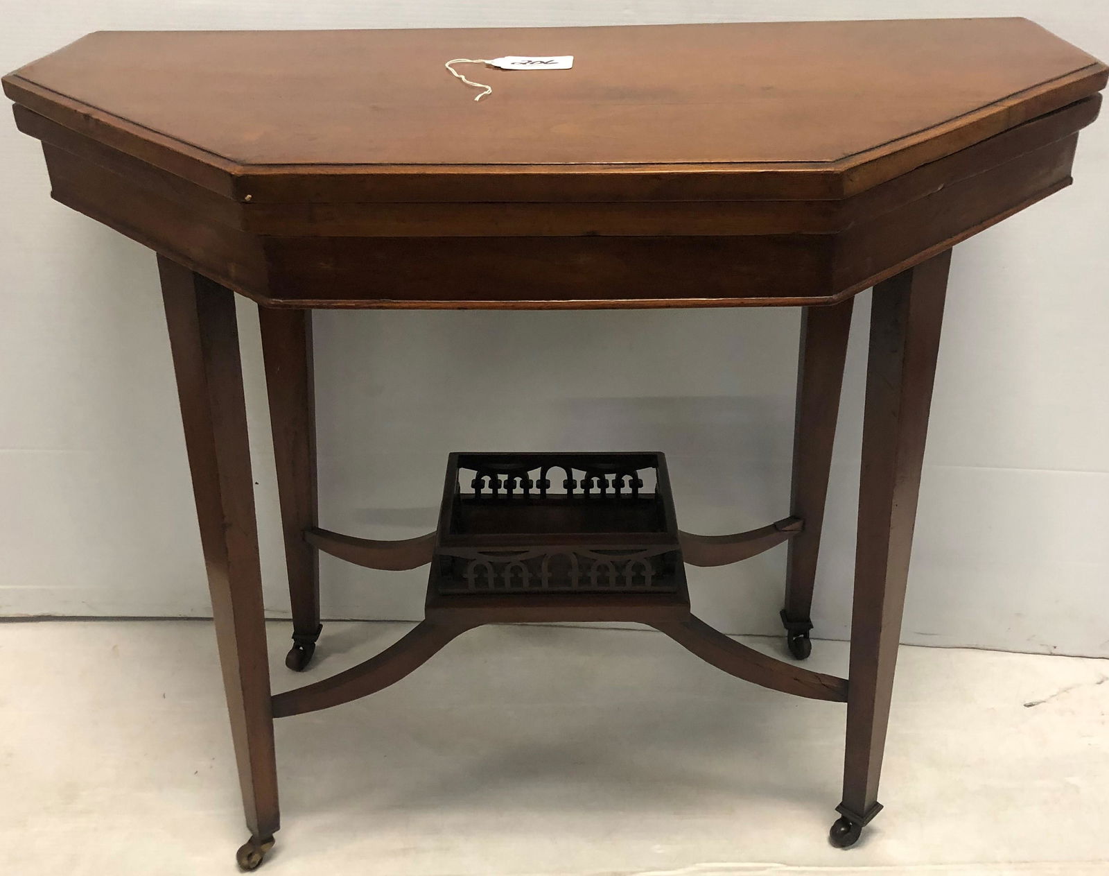 Antique Flip Top Card Table (1 of 7)