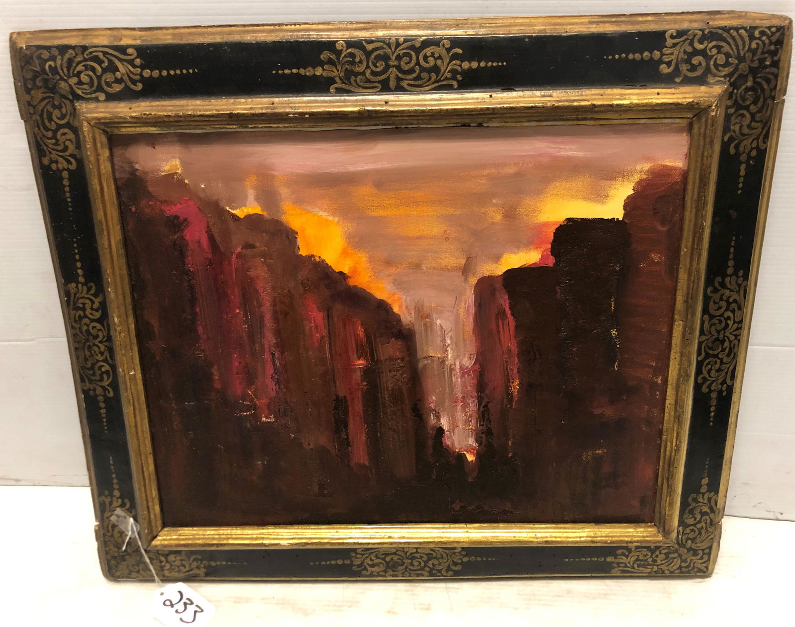 Sunset in Heavy Pallet Marx Avignon 23"x 26" (1 of 3)