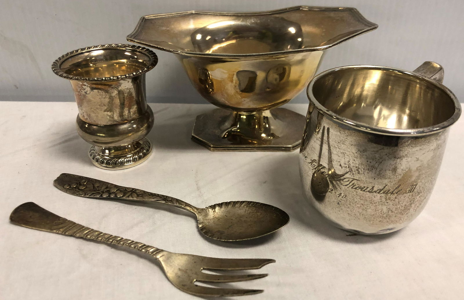 5 Pc. Lot of Sterling Silver Approx. 9 Troy (1 of 7)