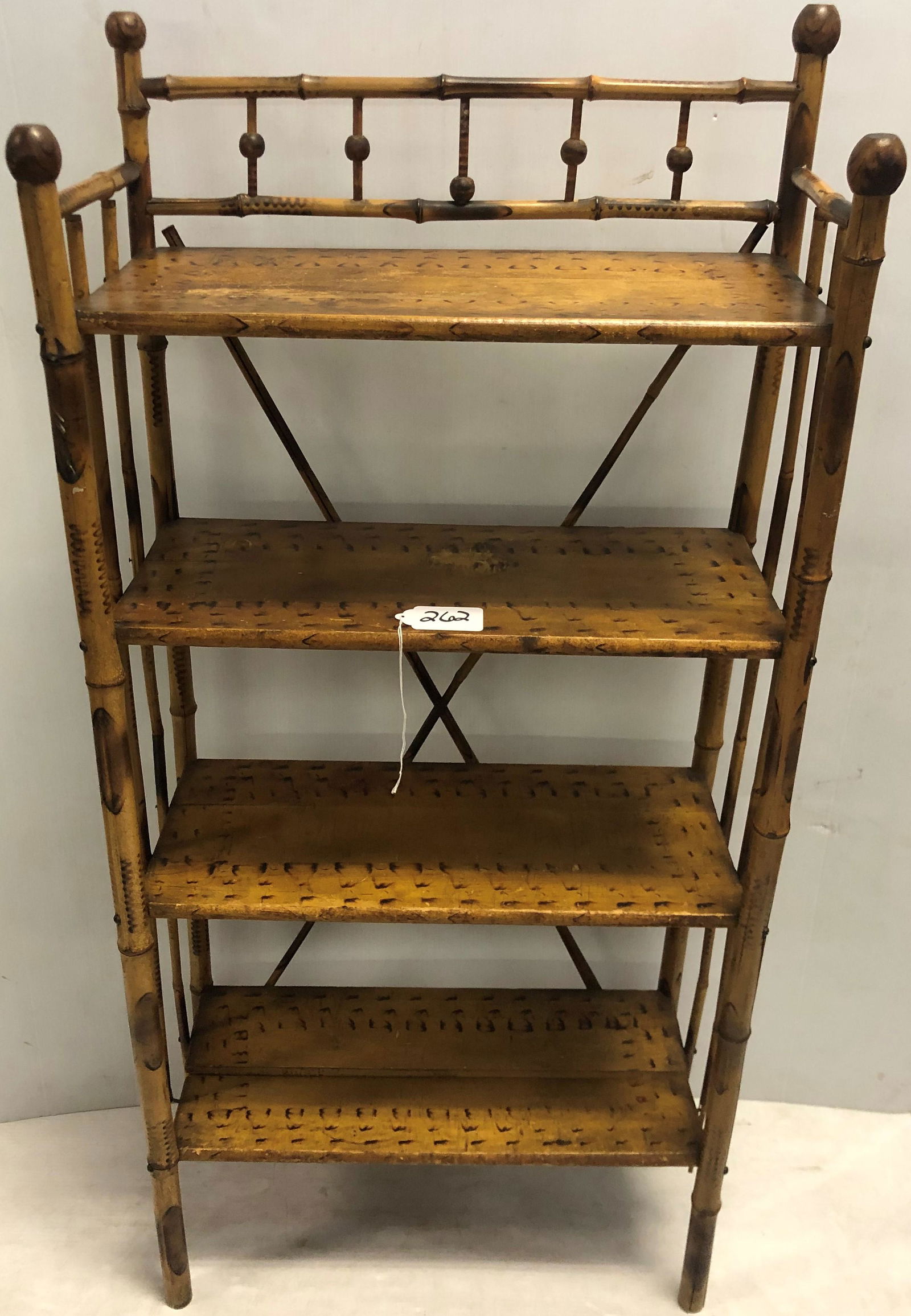 Bamboo Stick and Ball 4 Tier Stand (1 of 5)