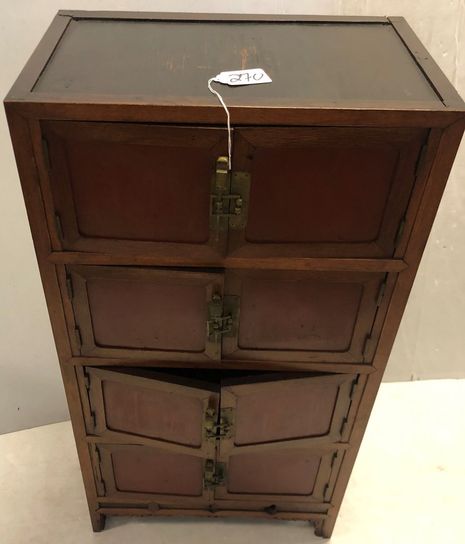Vintage 4 Door Japanese Cabinet (1 of 2)