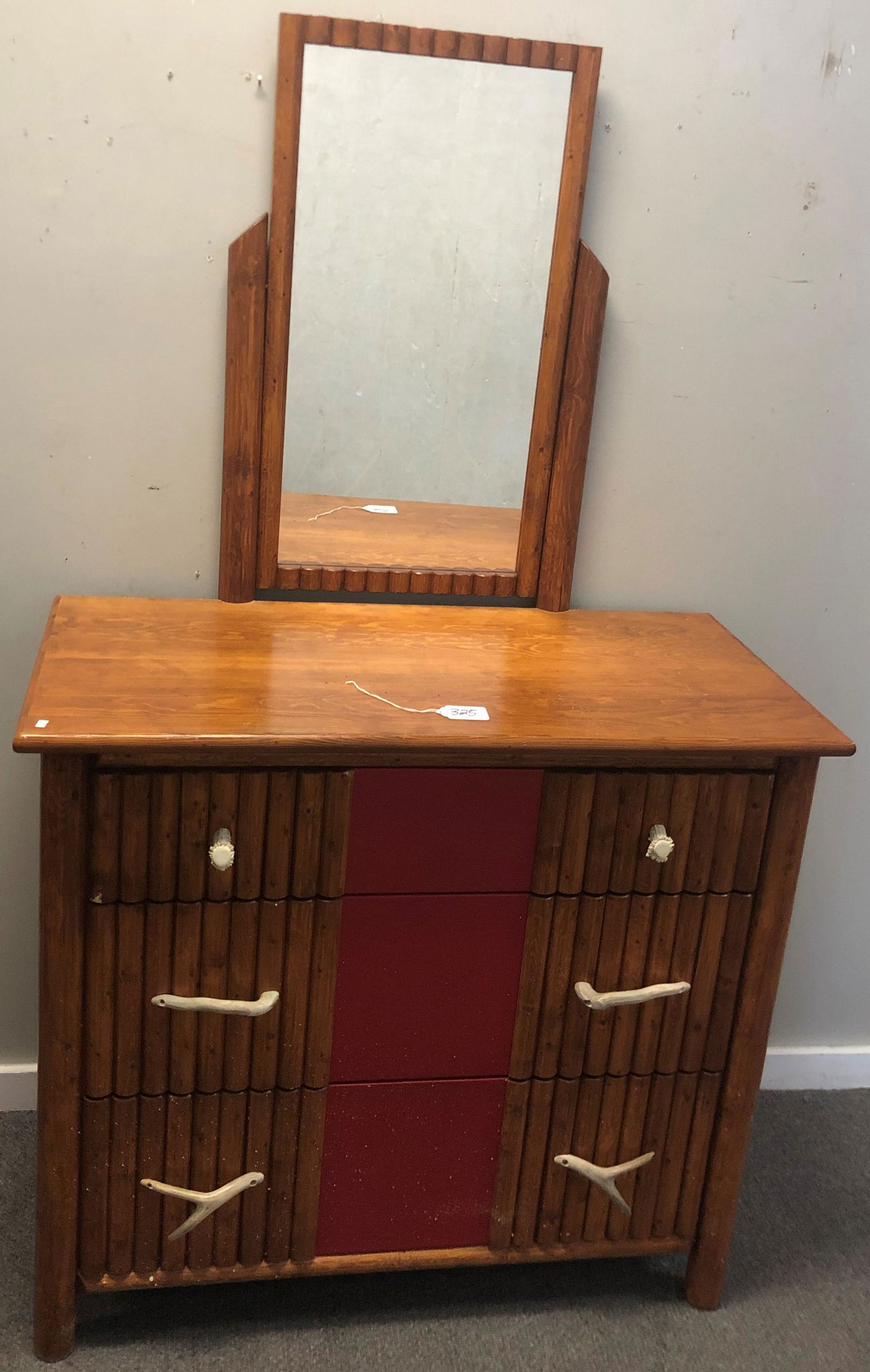 Adirondack Style 3 Drawer Chest with Mirror 45"x 22"x (1 of 6)