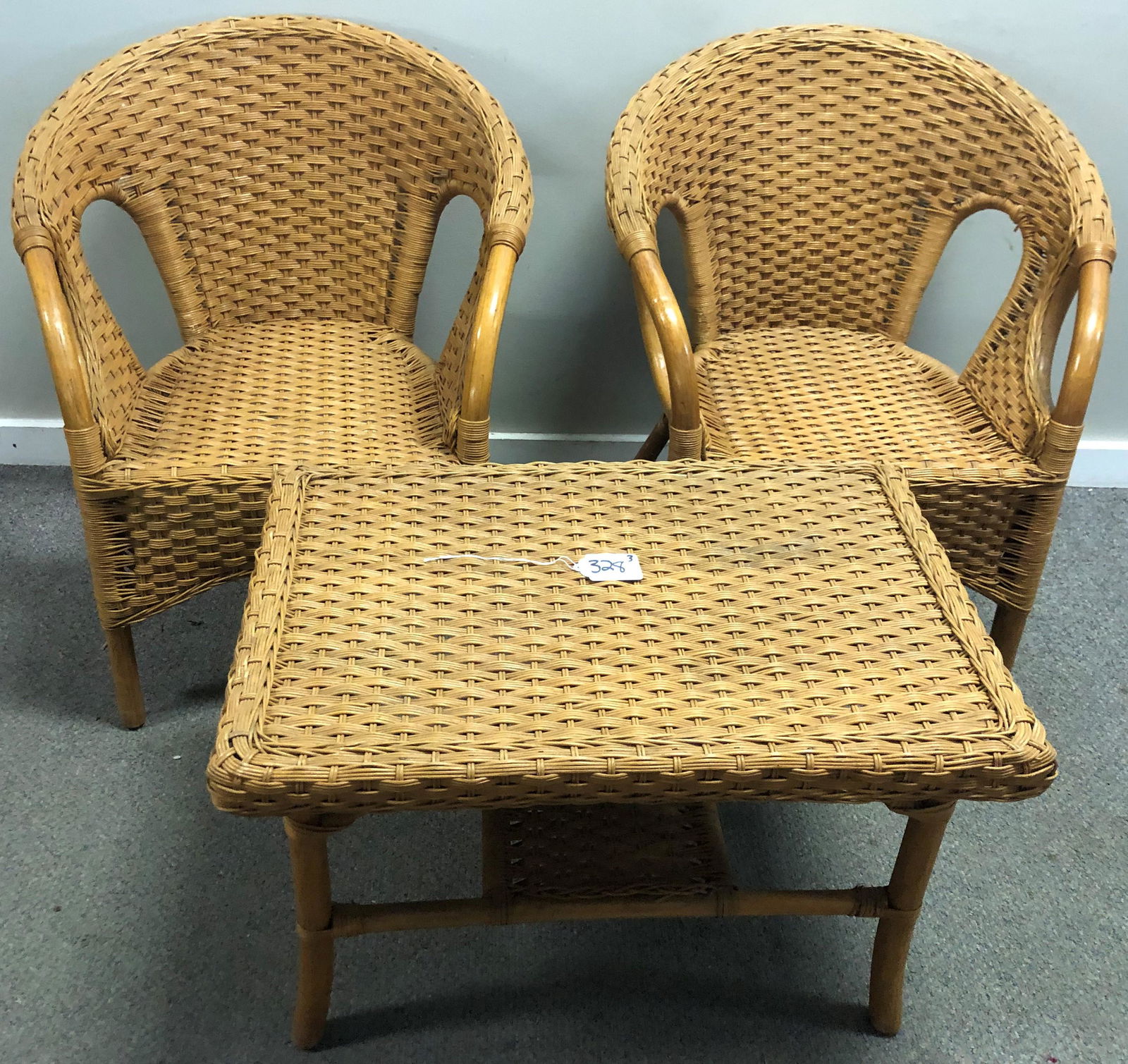 3 Pc. Rattan and Wicker Set (1 of 7)