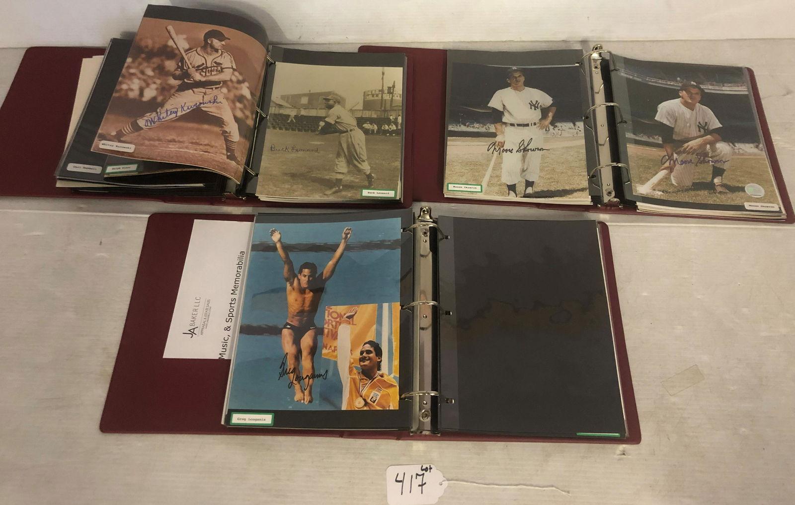 3 Albums Sgnd. Sports Figures Photographs (1 of 8)