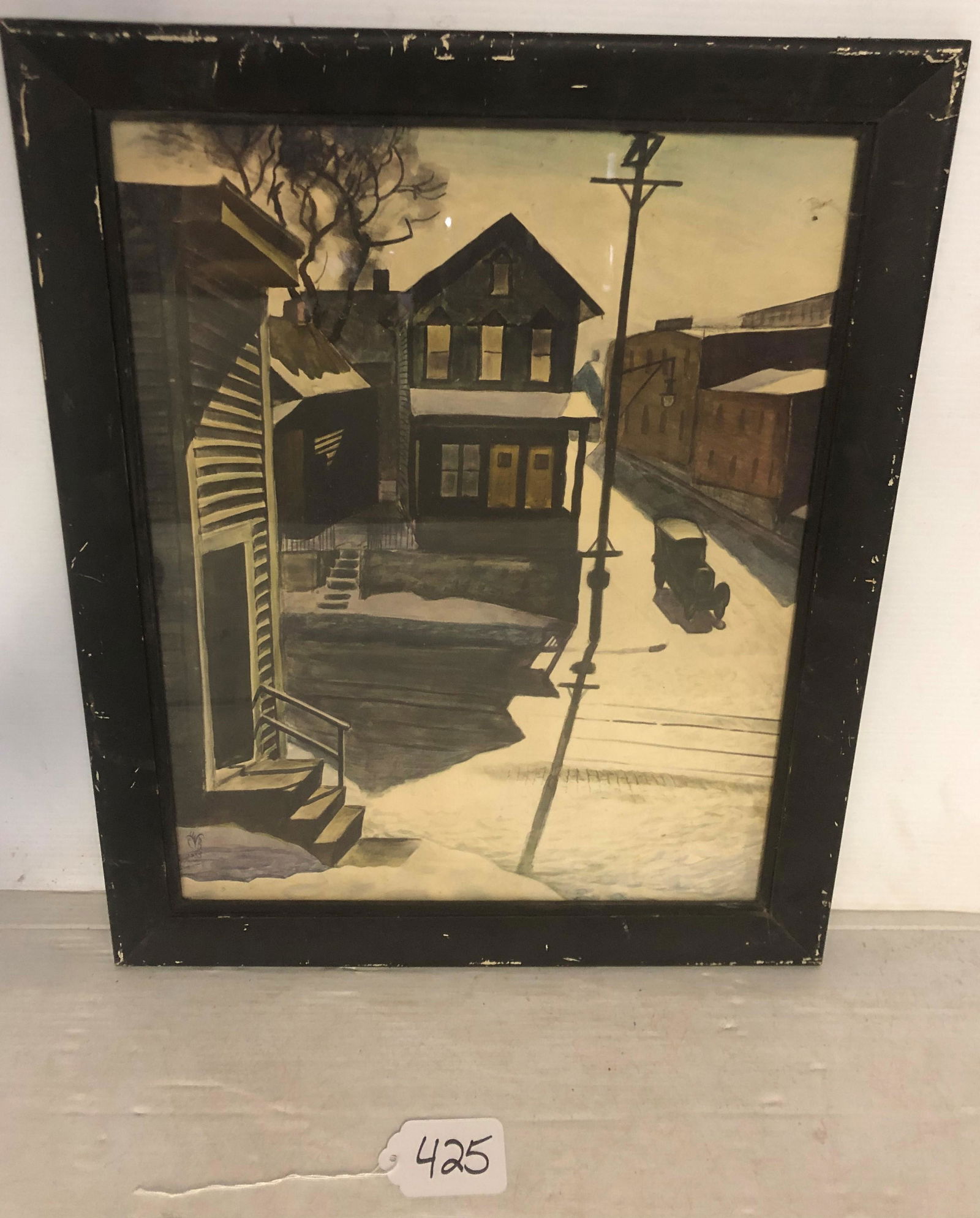 Early Lithograph Charles Burchfield's "Ice Glare" (1 of 5)