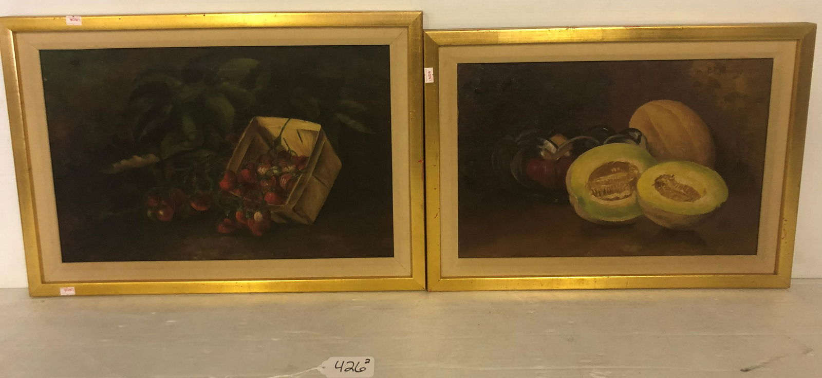 2 Framed o/b Still Life Paintings B.T. Newman 1915 (1 of 6)