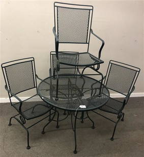 5 Pc. Iron Mesh Patio Set: 5 Pc. Iron Mesh Patio Set