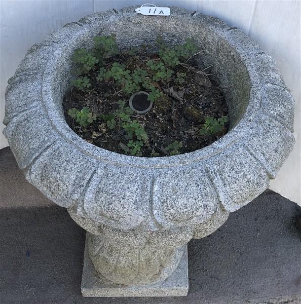 2 Part 24" Cast Stone Urn 20" round x 24"h (1 of 6)