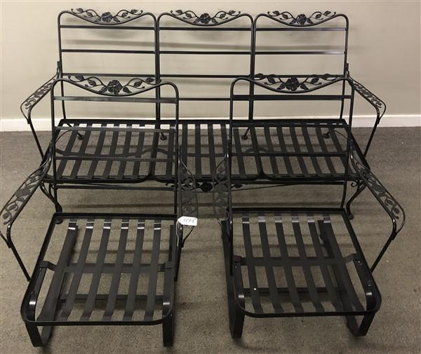 6 Pc. Iron Patio Set Near Mint (1 of 16)