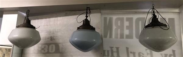 3 Glass Fixtures 16" Diameter: 3 Glass Fixtures 16" Diameter