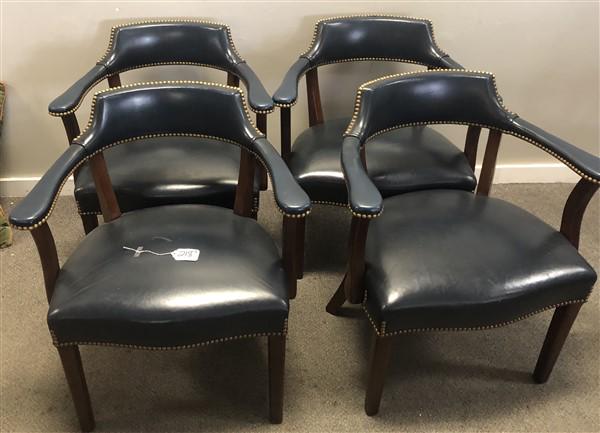 4 Leather Armchairs- Hancock & Moore: 4 Leather Armchairs- Hancock & Moore