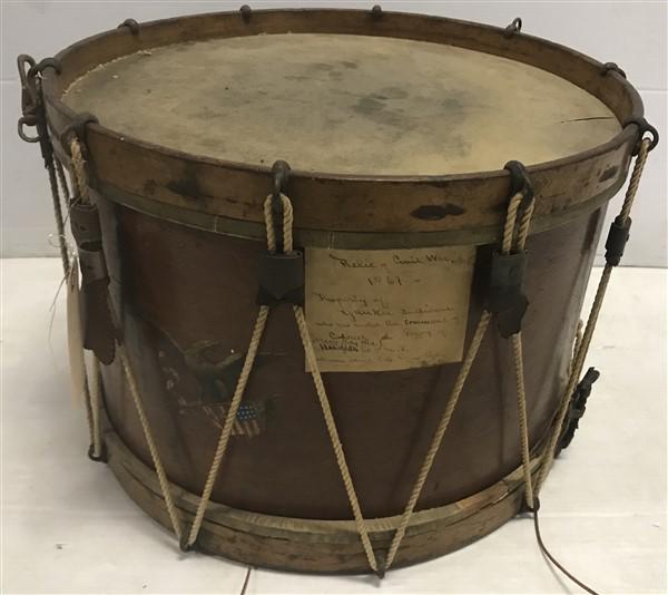 17" Civil War Drum- Nice Provenance: 17" Civil War Drum- Nice Provenance