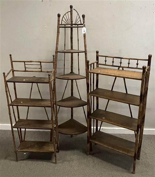 Three 100 Year old Bamboo Shelves: Three 100 Year old Bamboo Shelves