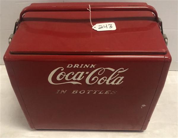 Nice Clean Vintage Coca-Cola Cooler with Bottle Opener: Nice Clean Vintage Coca-Cola Cooler with Bottle Opener