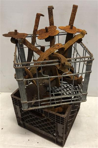 2 Crates of Iron Sconces: 2 Crates of Iron Sconces