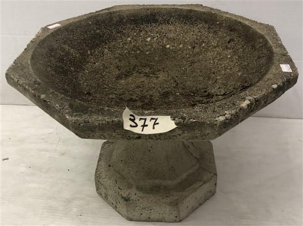 Small Concrete Bird Bath 15"w x 11"h: Small Concrete Bird Bath 15"w x 11"h