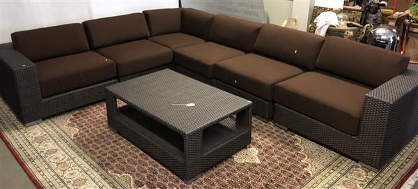 7 Pc. Plastic Wicker Porch Set by Barlow Tyrie (1 of 9)