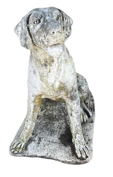 Cast Stone Dog-Signed Henri Studio 27"h (1 of 5)