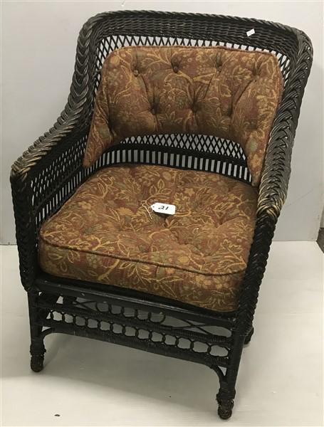 Turn of the Century Wicker Armchair: Turn of the Century Wicker Armchair