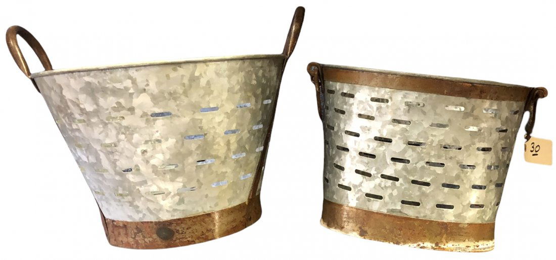 2 Copper and Galvanized Pails (1 of 3)