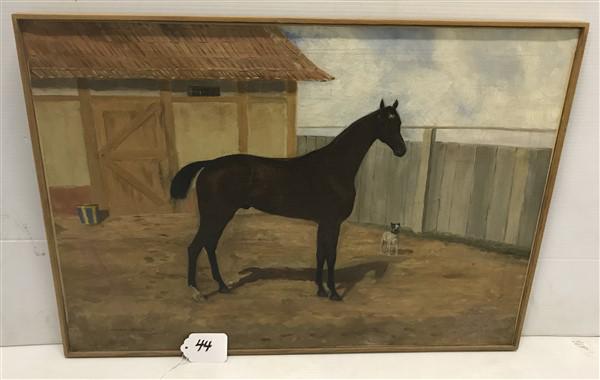 o/c Equine Painting Signed Gordon Petersen 18"x25" (1 of 2)