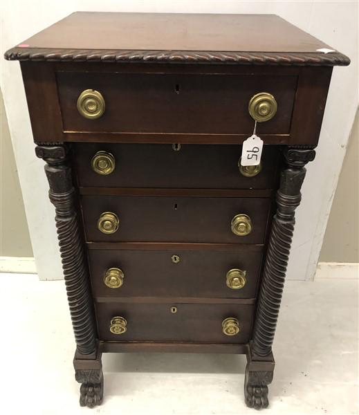 19th Cent. Empire 5 Drawer Lingerie (1 of 5)