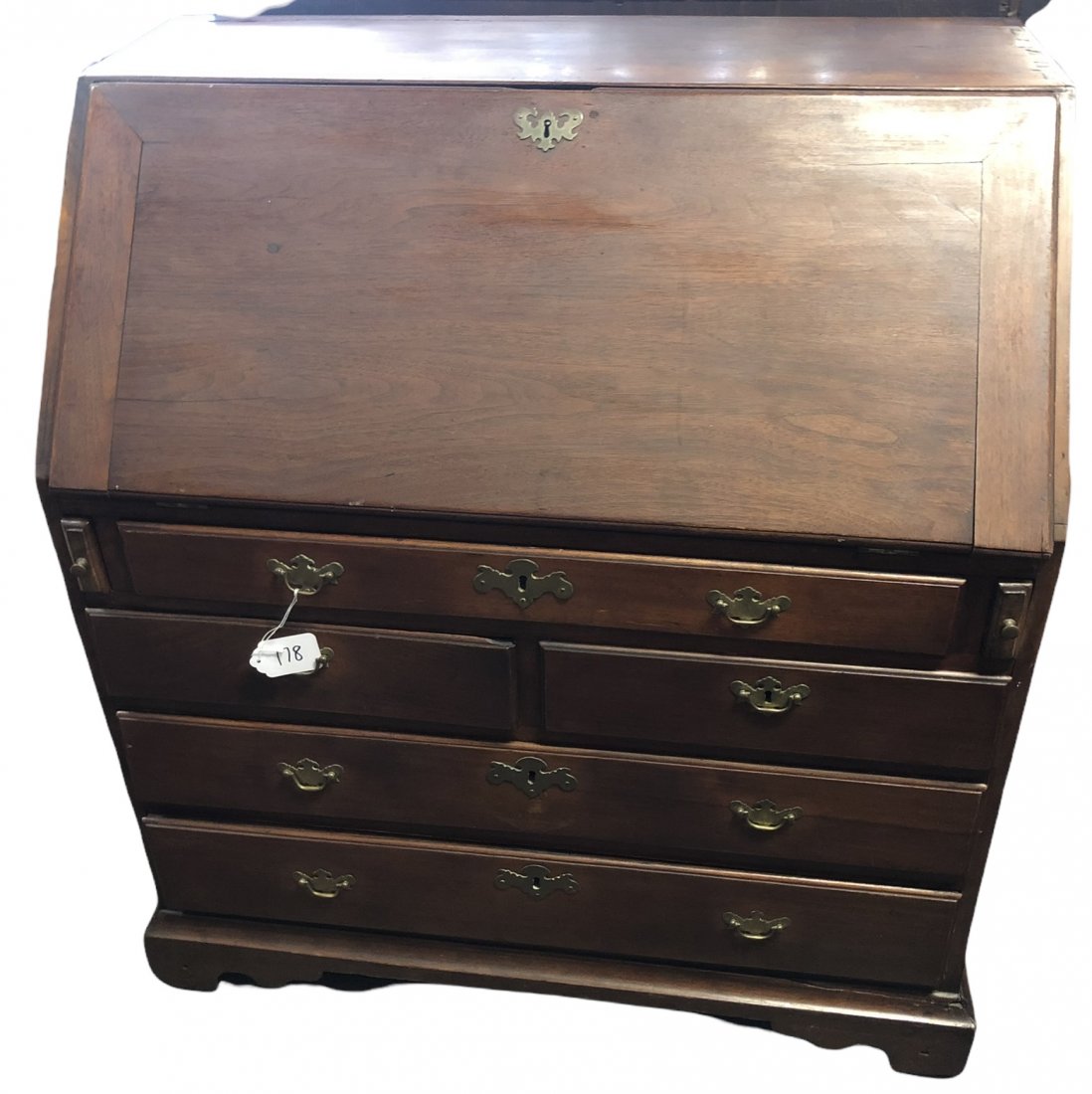 Slant Front Desk ca. 1790-1850 37"x 21"x 42"h (1 of 3)