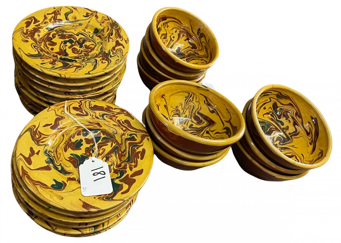 25 Pc. porcelain lunch set (1 of 15)