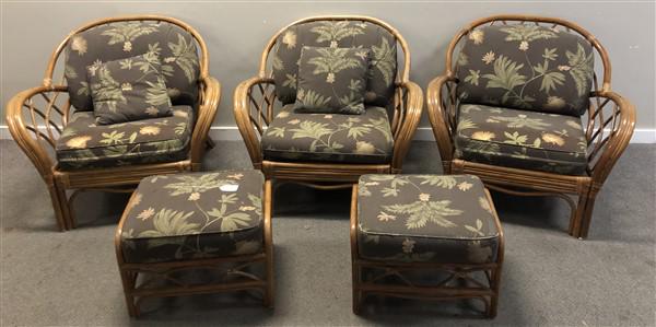 5 Pc. Rattan Porch Set (1 of 5)