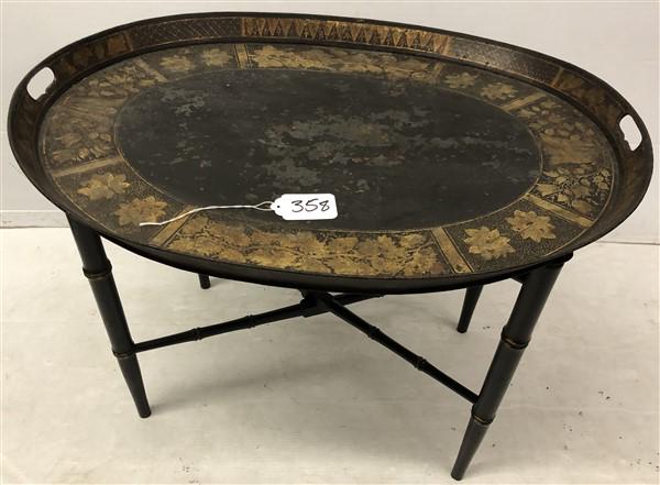 Antique Tole Tray Table (1 of 5)