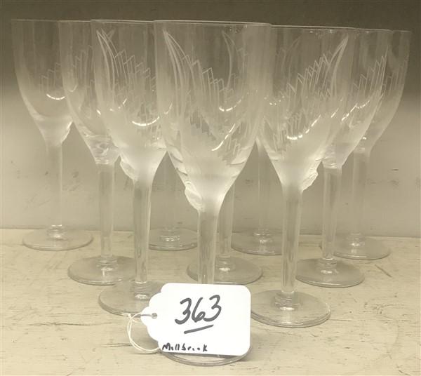 10 Crystal Stemware Glasses-Lalique (1 of 1)